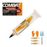 Vendetta Plus 4x30g Cockroach Gel - Roach Plus Kill Kit - Kills Roaches and Eggs, 12 Count - with USA Supply Premium Gloves