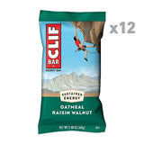 CLIF BAR - Oatmeal Raisin Walnut - Made with Organic Oats - Non-GMO - Plant Based - Energy Bars - 2.4 oz. (12 Pack)