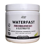 Simply Primal WATERFAST Keto Electrolyte Powder for Fasting and Hydration - Lemon Lime Flavor | Pink Himalayan Salt (Sodium), Potassium, Magnesium, Calcium | Sugar Free, Gluten Free, Soy Free
