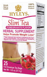 Hyleys Slim Tea Pomegranate Flavor - Weight Loss Herbal Supplement Cleanse and Detox - 25 Tea Bags (6 Pack)