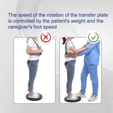 wefaner Patient Transfer disc-Assist Client to Move Position-Transfer disc for a hemiplegic Fracture patient-360 Degree Rotation for Turns-Transferring Between Seats-Change in Direction