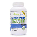Magnesium Bisglycinate 200mg 100% Chelated - Max Absorption & Bioavailability, Fully Reacted & Buffered, No Laxative Effect - Sleep, Energy, Leg Cramps, Headaches - Non-GMO