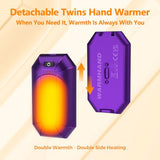 2 Pack Hand Warmers Rechargeable, Electric Hand Warmer Reusable, USB Handwarmers,Outdoor/Indoor/Golf/Camping/Hunting/Pain Relief/Watch Football/Baseball/Warm Gifts for Men Women Kid Birthday Christmas