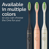 PHILIPS One by Sonicare Rechargeable Toothbrush, Shadow Black, HY1200/06