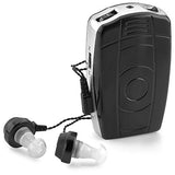 MEDca Digital Personal Sound Amplifier with Single and Double Ear Headphone for Adult - Black