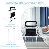 Svnntaa Bed Rails for Elderly Adults Safety- Assist Handlebar for Beds with Storage Bag,Bed Assist Grab Bar Handle Helps Getting in and Out of Bed Much Easier