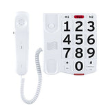 Home Intuition Big Button Corded Phone for Hearing and Visually Impaired Telephone for Seniors with Extra Loud Ringer