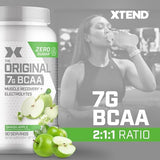 XTEND Original BCAA Powder Smash Apple | Sugar Free Post Workout Muscle Recovery Drink with Amino Acids | 7g BCAAs for Men & Women | 90 Servings