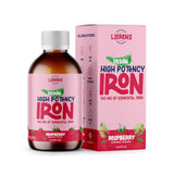 Iron Supplement Liquid Iron High Potency Iron for Women & Adults by Llorens - 100mg Polysaccharide Iron Complex Iron Supplements for Anemia and Iron Deficiency, (Raspberry, 6 oz)