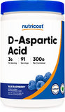 Nutricost D-Aspartic Acid (DAA) Powder 300G (Blue Raspberry) - Flavored D-Aspartic Acid Powder Supplement