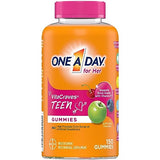 One A Day Teen for Her Multivitamin Gummies, Gummy Multivitamins with Vitamin A, C, D, E and Zinc for Immune Health Support, Physical Energy & more, 150 Count