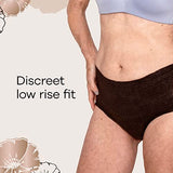 Always Discreet Boutique Adult Incontinence & Postpartum Underwear for Women, Low-Rise, Size Small/Medium, Black, Maximum Absorbency, Disposable, 24 Count