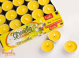 Hyoola Tealight Citronella Candles - Anti Mosquito Candle - 4 Hour Burn - 50 Pack - DEET Free