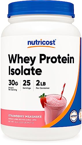 Nutricost Whey Protein Isolate (Strawberry Milkshake) 2LBS