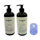 Goodfellow & Co Moroccan Mint & Cedar Shampoo & Conditioner Bundle 16 fl oz each - Moisturize and Cleanse with a Subtle, Masculine Scent Woody and Musk Nourishing Finish with Blossomable Soap Sheets