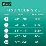 Depend Fresh Protection Adult Incontinence Underwear for Women (Formerly Depend Fit-Flex), Disposable, Maximum, Extra-Large, Blush, 68 Count (2 Packs of 34), Packaging May Vary