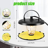 Flea Trap Indoor 2 Pcss,Flea Strap Flea Killer Trap Pad Bed Bug Trap with 10 Glue Discs Odorless Non-Toxic flea 4 Light Bulb for Inside Your Home Like Fleas,Flies,Mosquitoes,Gnats,Moths