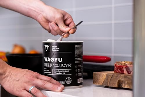 South Chicago Packing Wagyu Beef Tallow, 42 Ounces, Paleo-friendly, Keto-friendly, 100% Pure Wagyu