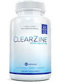 ClearZine Acne Pills for Teens & Adults | Clear Skin Supplement, Vitamins for Hormonal & Cystic Acne, 90 Caps