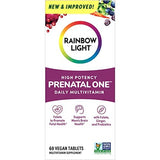 Rainbow Light High-Potency Prenatal One Multivitamin, Prenatal Health Multivitamin Supports Mom's Health and Baby's Development, With Vitamin C, Vegan, 60 Count