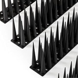 OFFO Bird Spikes Pigeon Outdoor Spikes for Cat Keep Birds Raccoon Woodpecker Off Covers 40 Feet, Black