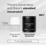 Ultra High Potency Third-Party Tested Trans Resveratrol 1000mg - 98% Pure, Highly Purified and Bioavailable - Resveratrol Polygonum Root Extract - 60 Capsules