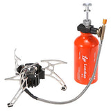 Outdoor Camping Multi Fuel Oil Stove with 500ml Gasoline Fuel Bottle for Diesel