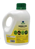 Deepthi Pure Neem Oil for Plants - Concentrated - Cold Pressed - Spray for Indoor Outdoor Garden - 100% Neem Oil – Controls Mildew - 33.8 Fluid Oz (1000 ml)