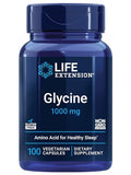 Life Extension Glycine 1000 mg – Promotes Relaxation, Healthy Sleep, Glucose + Fructose Metabolism – Gluten-Free, Non-GMO, Vegetarian – 100 Vegetarian Capsules