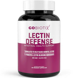 GOBIOTIX Lectin Defense - Lectin Blocker Supplement with MSM and Digestive Enzymes - Aids in Intestinal Health for Women and Men - Non-GMO + Gluten Free - 60 Capsules (1)