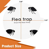 Flea Trap Refill Discs Sticky Trap- Glue Board Refills 12 Packs- 7.1 Inch Natural Glue Discs Refills Board Replacement Pads- Non-Toxic Fits Most of Flea Traps