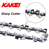 KAKEI 14 Inch Chainsaw Chain 3/8" LP Pitch, 050" Gauge, 52 Drive Links Fits Husqvarna 120, Echo CS-310, Ryobi RY3714 and More- S52 (3 Chains)