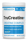PEScience TruCreatine+, Pure Creatine Monohydrate and ElevATP Powder, 90 Servings
