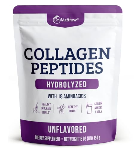 Collagen Protein Powder. Grass Fed Collagen Powder for Women & Men. Hydrolyzed Collagen Peptides Powder Unflavored. Quick Dissolve Collagen Peptides. Collagen for Joints, Hair Growth, Weight Loss.