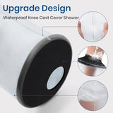 Allhercom Knee Cast Cover for Shower, Watertight Knee Shower Protector after Surgery, Waterproof Shower Cover for Knee Replacement Recovery, Fit Knee Circumference 11.8" to 20.8"