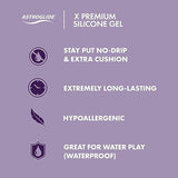 Astroglide X Premium Silicone Gel Lube (3oz), No Drip Stay Put Personal Lubricant, Hypoallergenic, No Parabens or Glycerin, Long-Lasting, Waterproof for Water Play, Dr. Recommended Brand