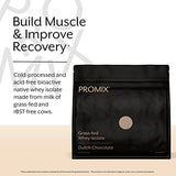 Promix Whey Protein Isolate Powder, Chocolate - 2.5lb - Grass-Fed & 100% All Natural - ­Post Workout Fitness & Nutrition Shakes, Smoothies, Baking & Cooking Recipes - Gluten-Free & Keto-Friendly