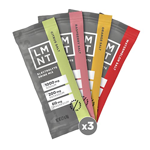 LMNT Zero-Sugar Electrolytes - Variety Pack - Hydration Powder Packets | No Artificial Ingredients | Keto & Paleo Friendly | 12 Sticks