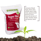 Gardeners Supply Company Super Hot Compost Starter | Compost Pile and Kitchen Waste Ultimate Booster | Activates 8 Bushels of Composts Materials Pile | 7 Pound Resealable Bag