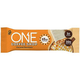 ONE Coffee Shop Protein Bars + Caffeine, Caramel Macchiato, Gluten Free with 20g and only1g Sugar, Guilt-Free Snacking for High Diets, 2.12 oz (12 Count)
