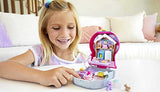 Polly Pocket Compact Playset, Candy Cutie Gumball with 2 Micro Dolls & Accessories, Travel Toys with Surprise Reveals