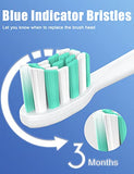 Toothbrush Replacement Heads for Philips Sonicare ProtectiveClean DailyClean Electric Toothbrush Head 1 2 Series Plaque Control Gum 4100 5100 C1 C2 G2 Snap-on, 10 Pack