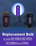 BB-40blk 40W Replacement Light Bulb Compatible with Black Flag Deluxe Bug Zapper Model BZ-40DX and Stinger UVB45 Outdoor Mosquito Lamp, B4045 40-Watt 5500 Volt Black Light Replacement Bulb - 1 Pack