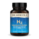 Dr. Mercola H2 Molecular Hydrogen, 90 Servings (90 Tablets), Dietary Supplement, Supports Brain Health and Cognitive Function, Non GMO