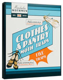 Manchester Mothmen 2-in-1 Clothing & Pantry Moth Traps for House | 5-Pack Moth Killer Indoor for Clothes, Closets & Kitchen | Indian Meal Moth Trap with Clothes Moth Pheromones