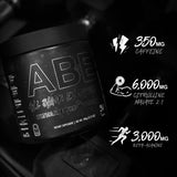 ABE Pre Workout Powder - All Black Everything Pre Workout Energy Drink with Citrulline Malate & Beta Alanine | for Pump, Energy, Performance (30 Servings) (Candy Ice Blast)