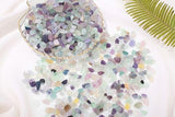 YATOJUZI 2lb Fluorite Aquarium Gravel Rocks Natural Tumbled Healing Crystal Chips Bulk Gemstones Crushed Stones for Fountain Vase Filler Planters Decorative Fish Tank Potted Reiki Energy Balancing