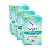 Vagisil 2-in-1 Leak Rescue Intimate Feminine Wipes for Women, Gynecologist Tested & Hypoallergenic, 12 ct (Pack of 3)