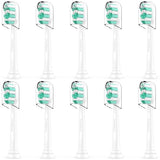 Toothbrush Replacement Heads for Philips Sonicare ProtectiveClean DailyClean Electric Toothbrush Head 1 2 Series Plaque Control Gum 4100 5100 C1 C2 G2 Snap-on, 10 Pack