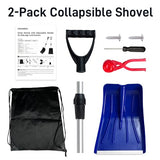 2 Pack Snow Shovel with Adjustable Handle for Kids Age 3+ & Parents Portable Kids Shovels for Digging Snow Beach,Garden Cleaning,Only 30 Sets!